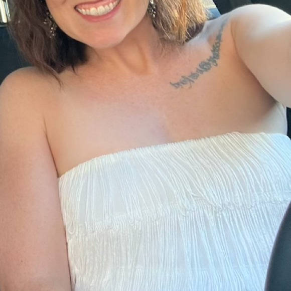 Altard State white fringe top - Picture 5 of 5